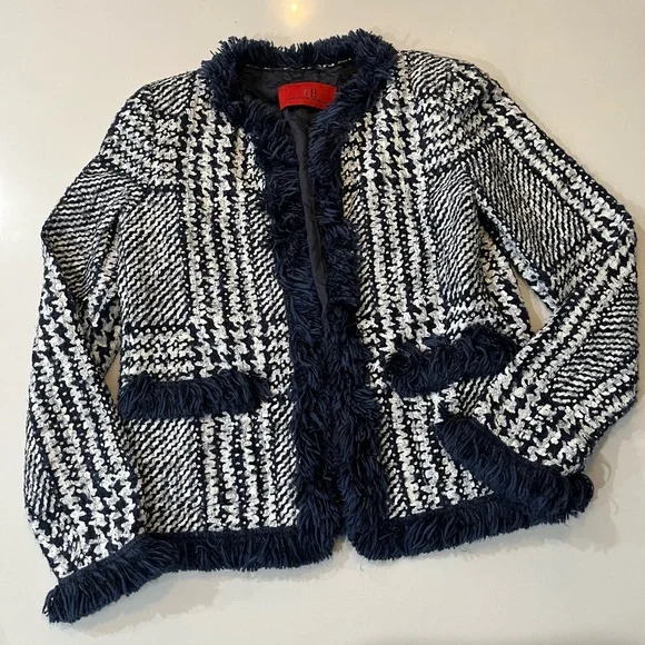 Carolina Herrera Textured Tweed Jacket - Picture 1 of 4